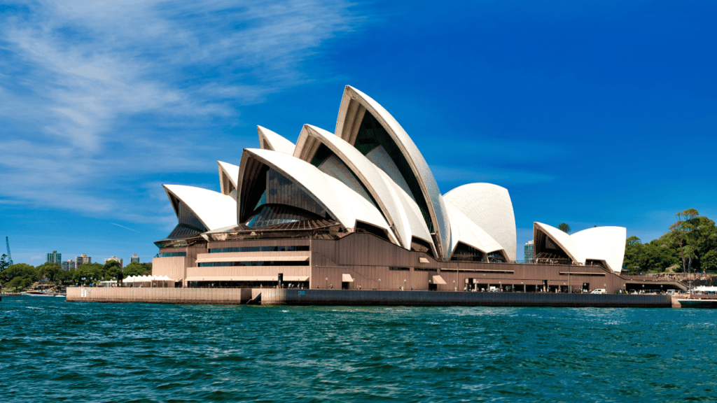 The Sydney Opera House.
